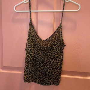 Sheer Cheetah Silk Tank
